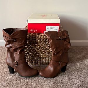 Style & Co. cognac women’s boots